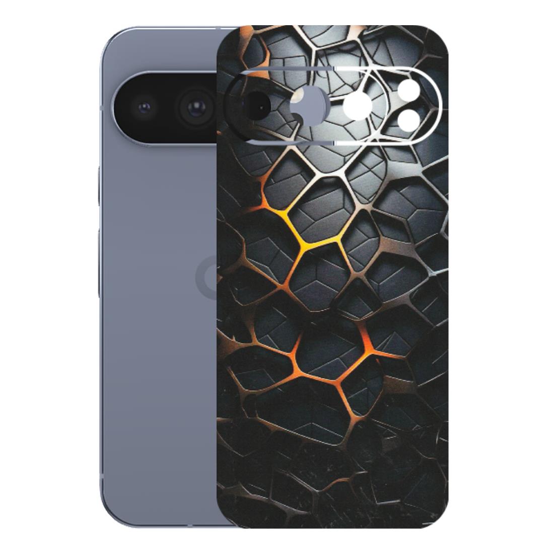 Google Pixel Phone Skins (All Models) - New Abstract Graphite Tiles - Matte Finish (M-130) Google Pixel 10 Pro