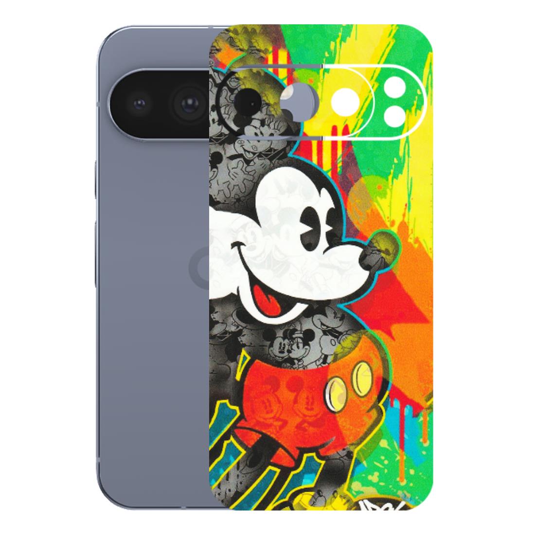 Google Pixel Phone Skins (All Models) - Multiple Mickey With Colourful Texture - Matte Finish (M-84) Google Pixel 10 Pro