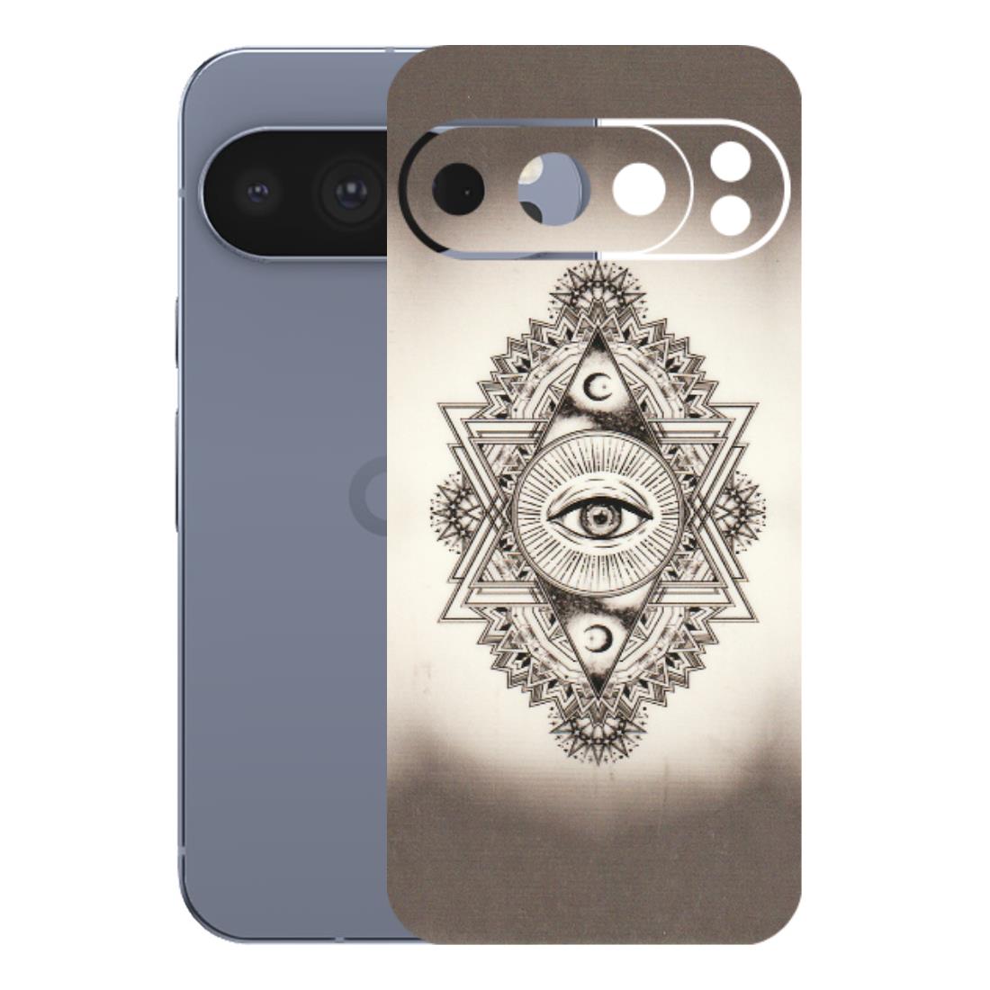 Google Pixel Phone Skins (All Models) - Illuminati Great Eye - Transparent Finish (T-14) Google Pixel 10 Pro