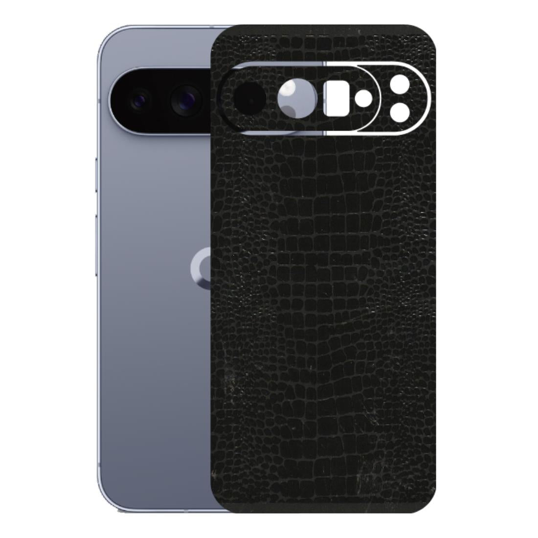Google Pixel Phone Skins (All Models) - Snake Leather Black - 3D Embossed Finish (L-107) Google Pixel 10 Pro XL