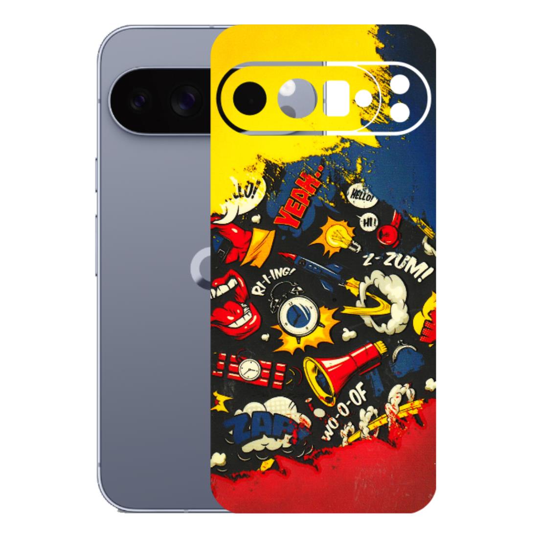 Google Pixel Phone Skins (All Models) - Pacific Doodle Art - 3D Embossed Finish (L-120) Google Pixel 10 Pro XL