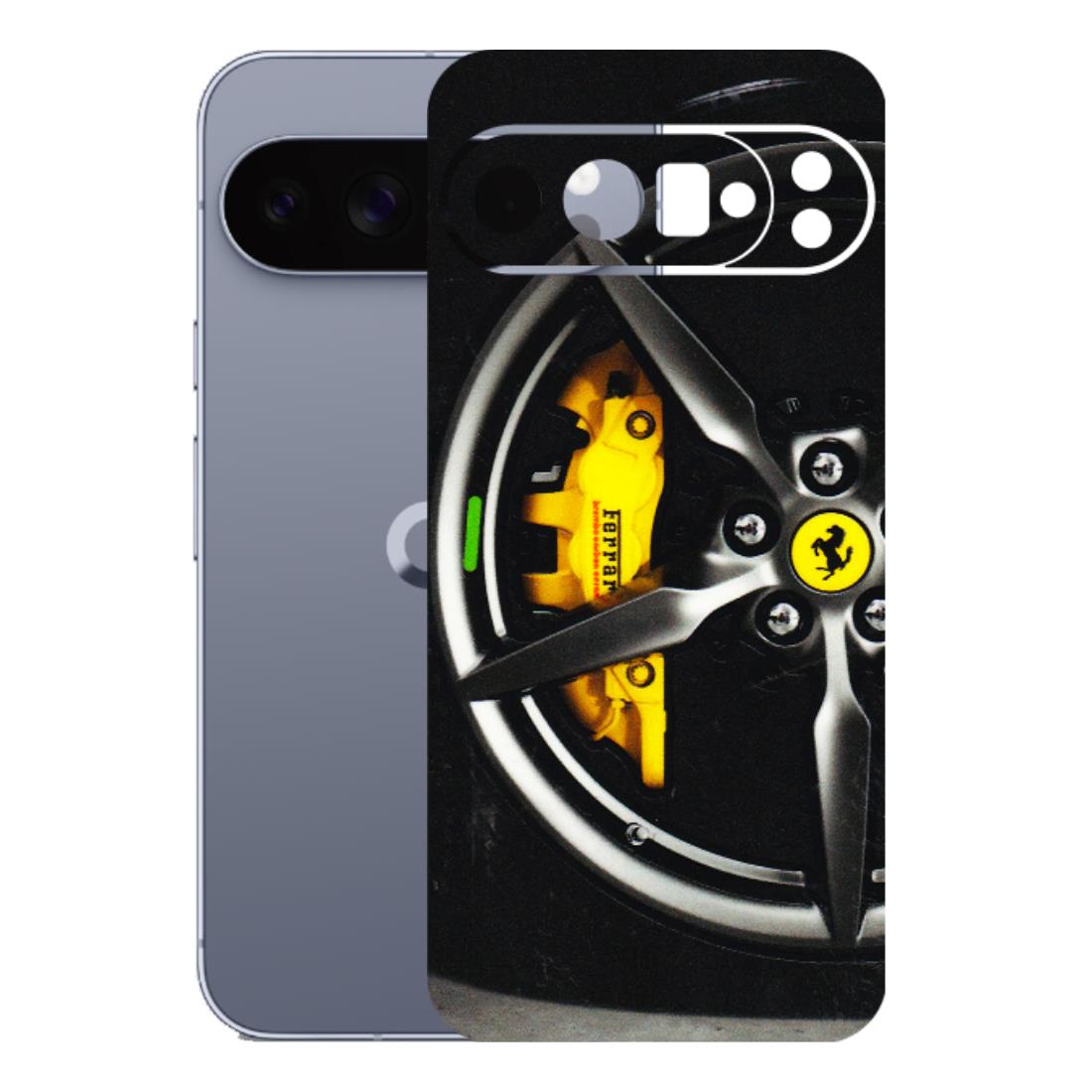 Google Pixel Phone Skins (All Models) - Ferrari Wheel Alloy - 3D Embossed Finish (L-173) Google Pixel 10 Pro XL