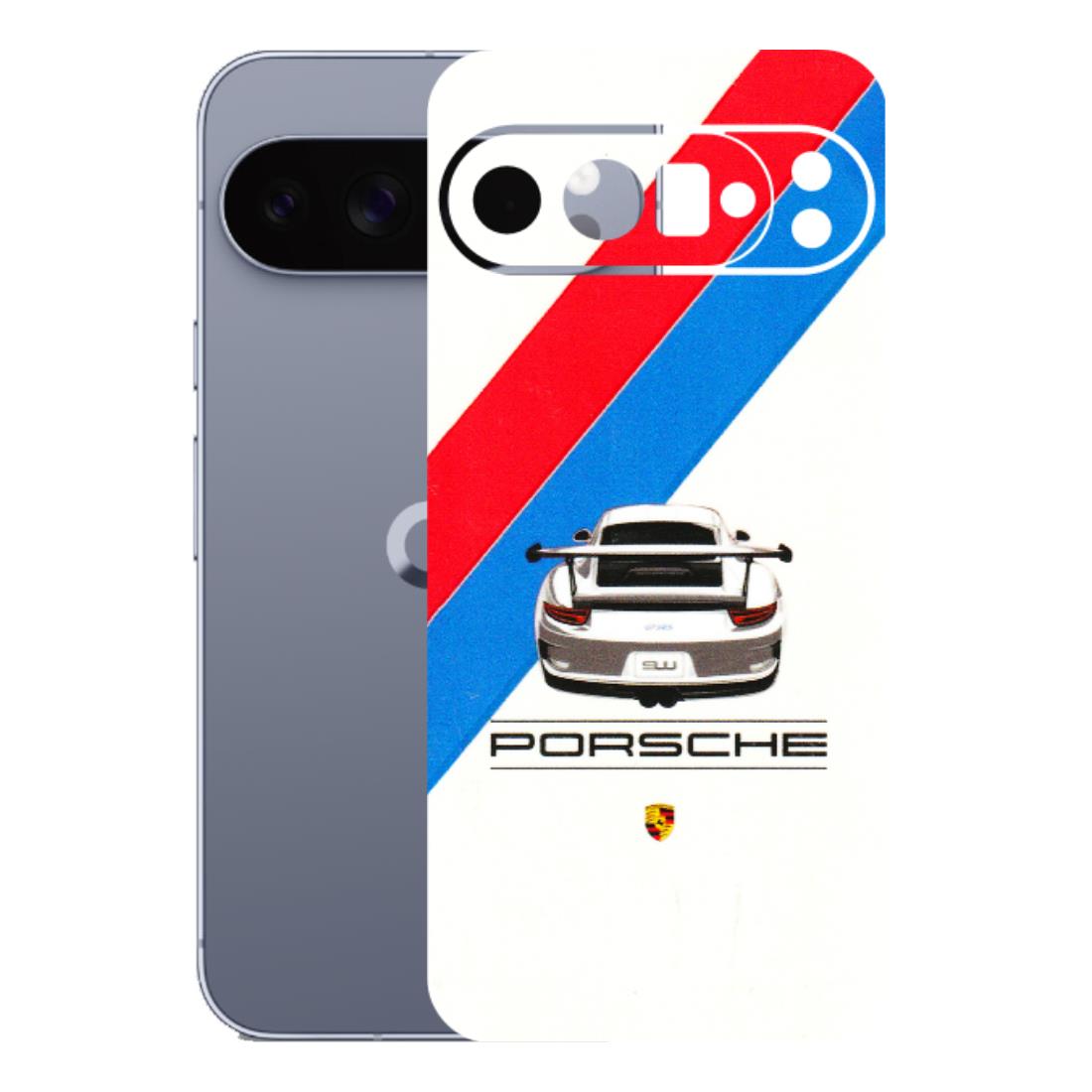 Google Pixel Phone Skins (All Models) - Porche Car Sober Logo - 3D Embossed Finish (L-248) Google Pixel 10 Pro XL