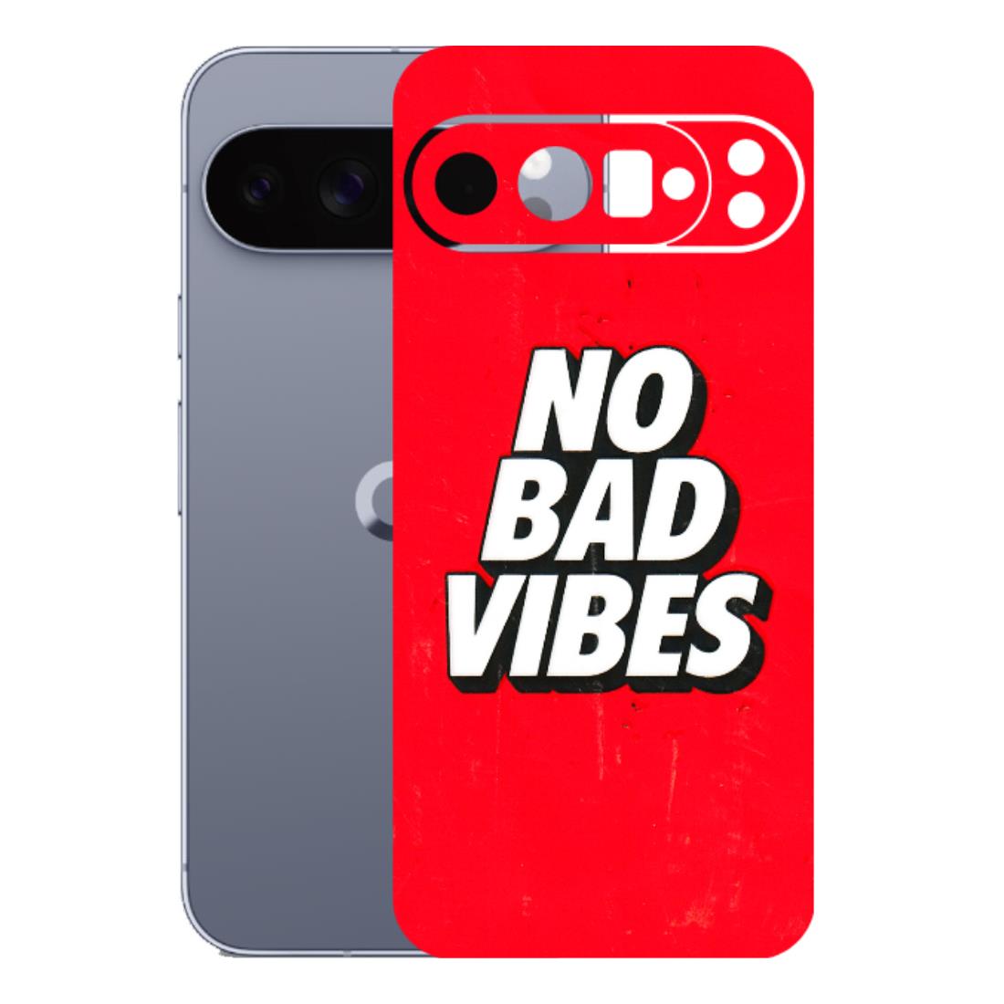 Google Pixel Phone Skins (All Models) - No Bad Vibes - 3D Embossed Finish (L-280) Google Pixel 10 Pro XL