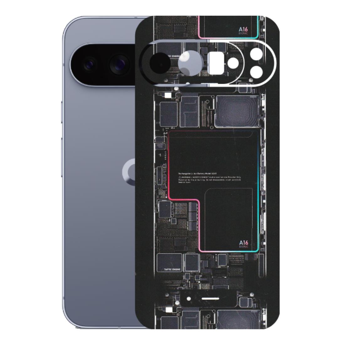 Google Pixel Phone Skins (All Models) - Motherboard Circuit Layout - Matte Finish (M-117) Google Pixel 10 Pro XL