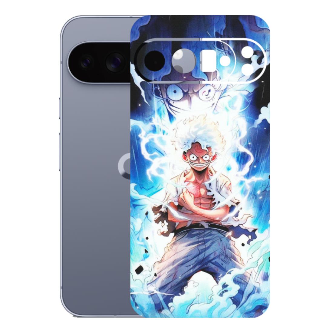 Google Pixel Phone Skins (All Models) - Blue Thunder Luffy Anime - Matte Finish (M-132) Google Pixel 10 Pro XL