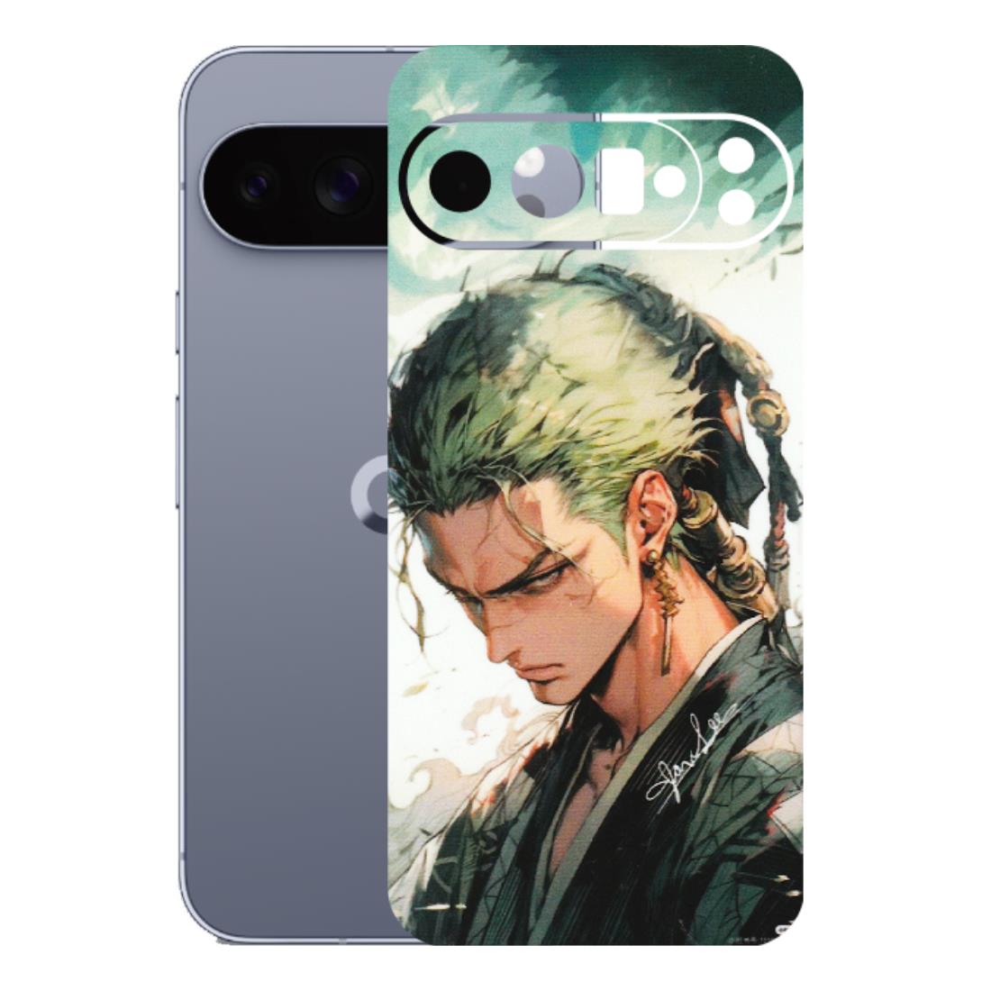 Google Pixel Phone Skins (All Models) - New Roronoa Zoro One Picece Anime - Matte Finish (M-140) Google Pixel 10 Pro XL