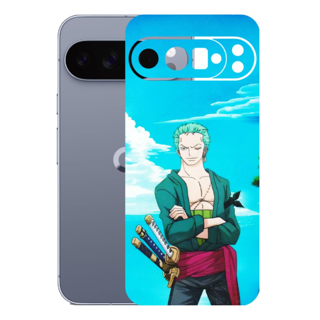Google Pixel Phone Skins (All Models) - Cool Swordman Zoro Anime - Matte Finish (M-143) Google Pixel 10 Pro XL