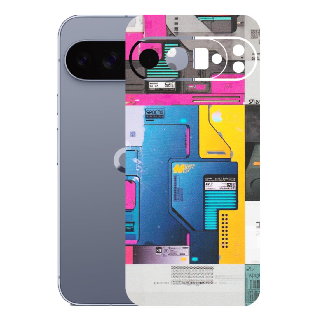 Google Pixel Phone Skins (All Models) - Colourfull Motherboard Internals - Matte Finish (M-55) Google Pixel 10 Pro XL