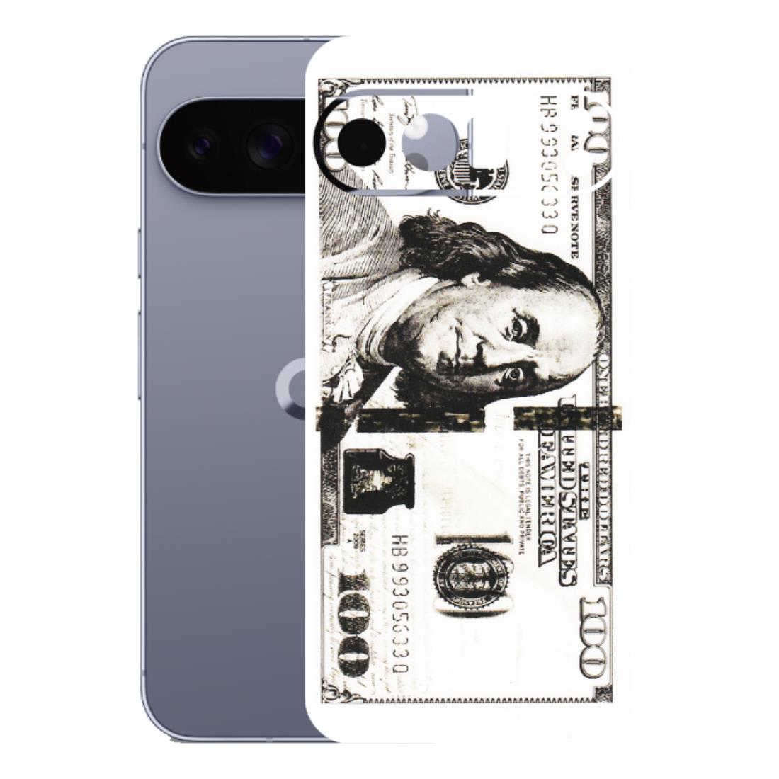 Google Pixel Phone Skins (All Models) - 100 Dollar Currency - Transparent Finish (T-01) Google Pixel 10 Pro XL