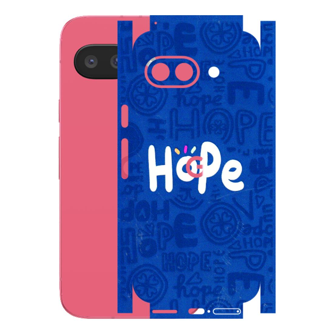 Google Pixel Phone Skins (All Models) - Hope Doodles Blue - 3D Embossed Finish (L-43) Google Pixel 9A