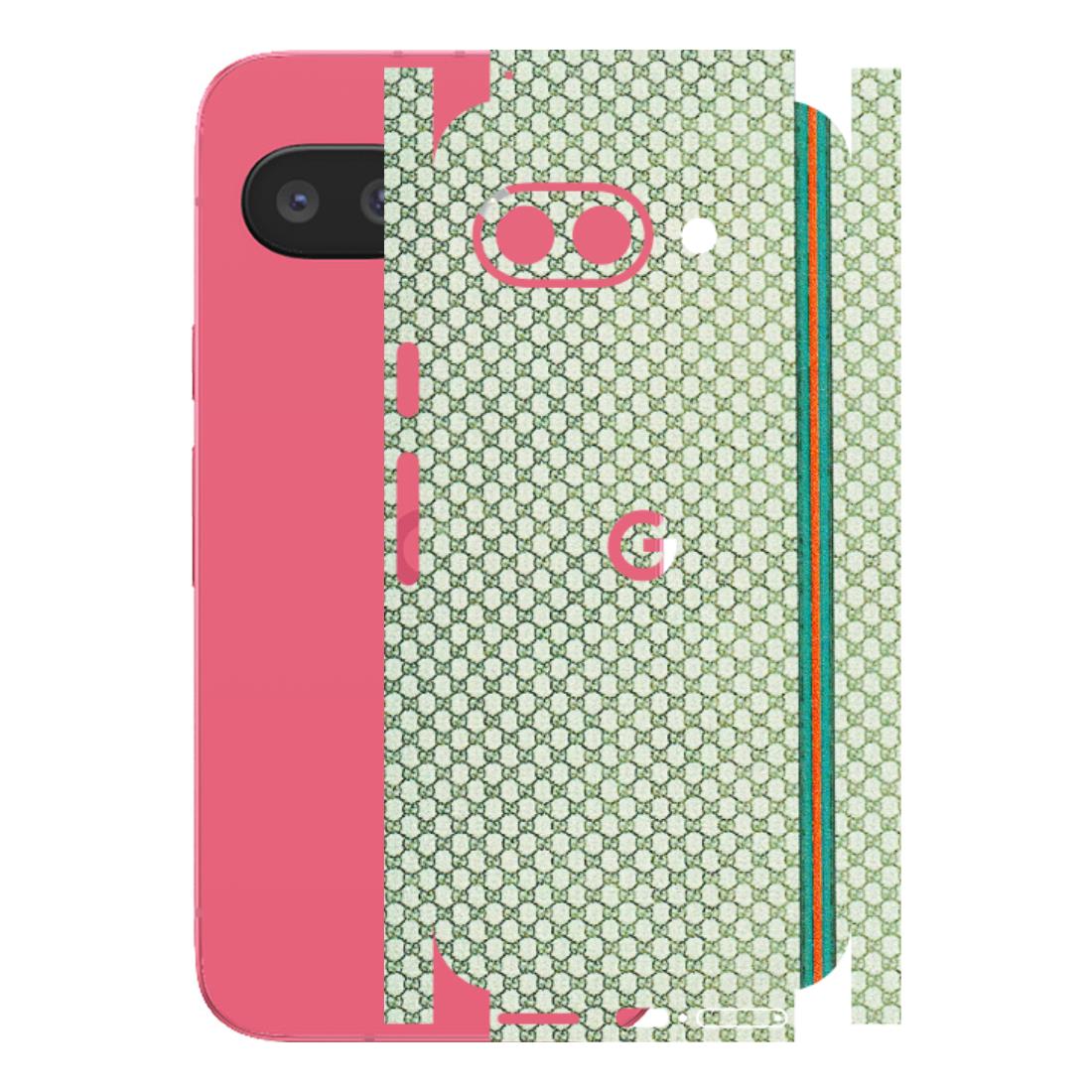 Google Pixel Phone Skins (All Models) - Gucci Fabric Pattern - 3D Embossed Finish (L-73) Google Pixel 9A