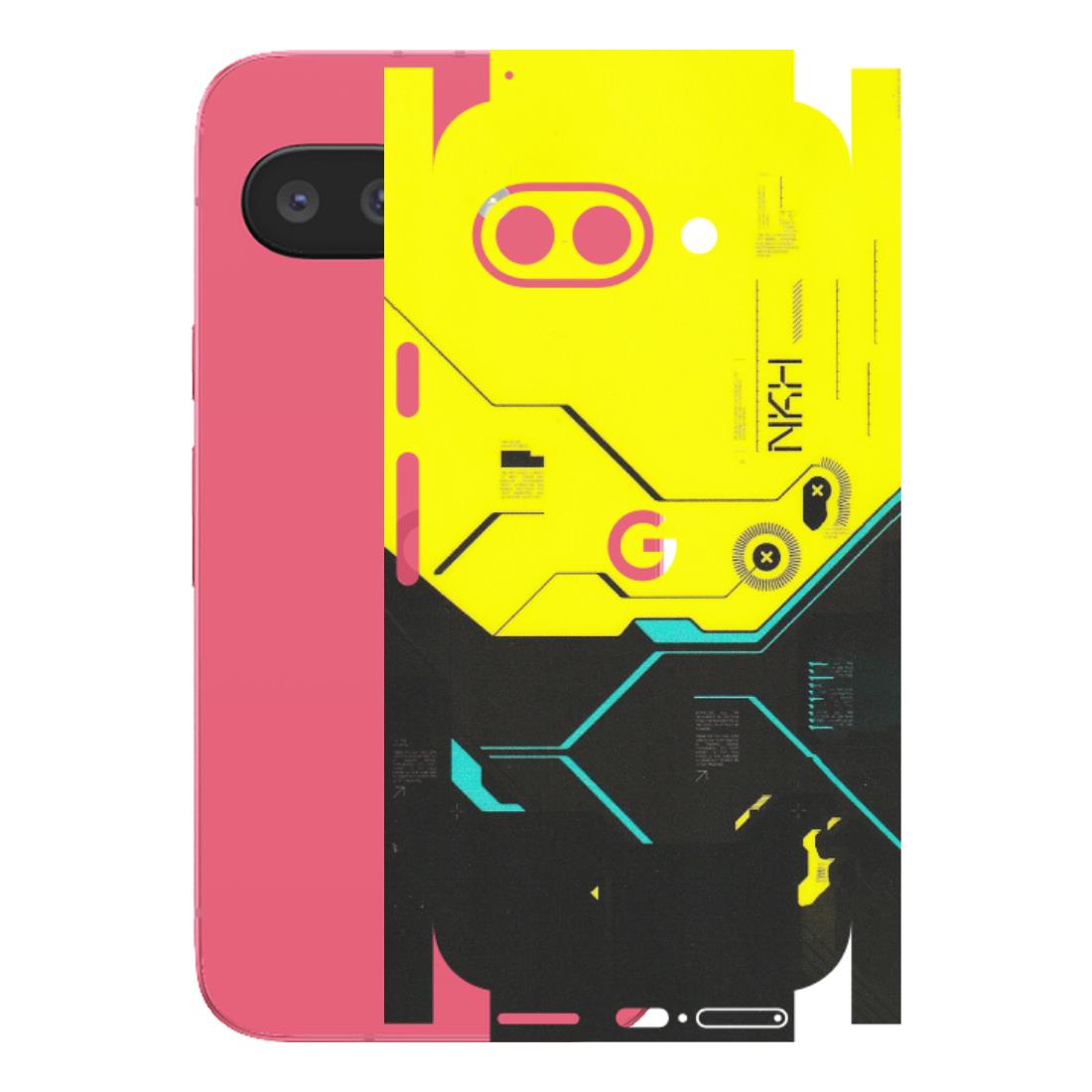 Google Pixel Phone Skins (All Models) - Black Yellow Technica - Matte Finish (M-53) Google Pixel 9A