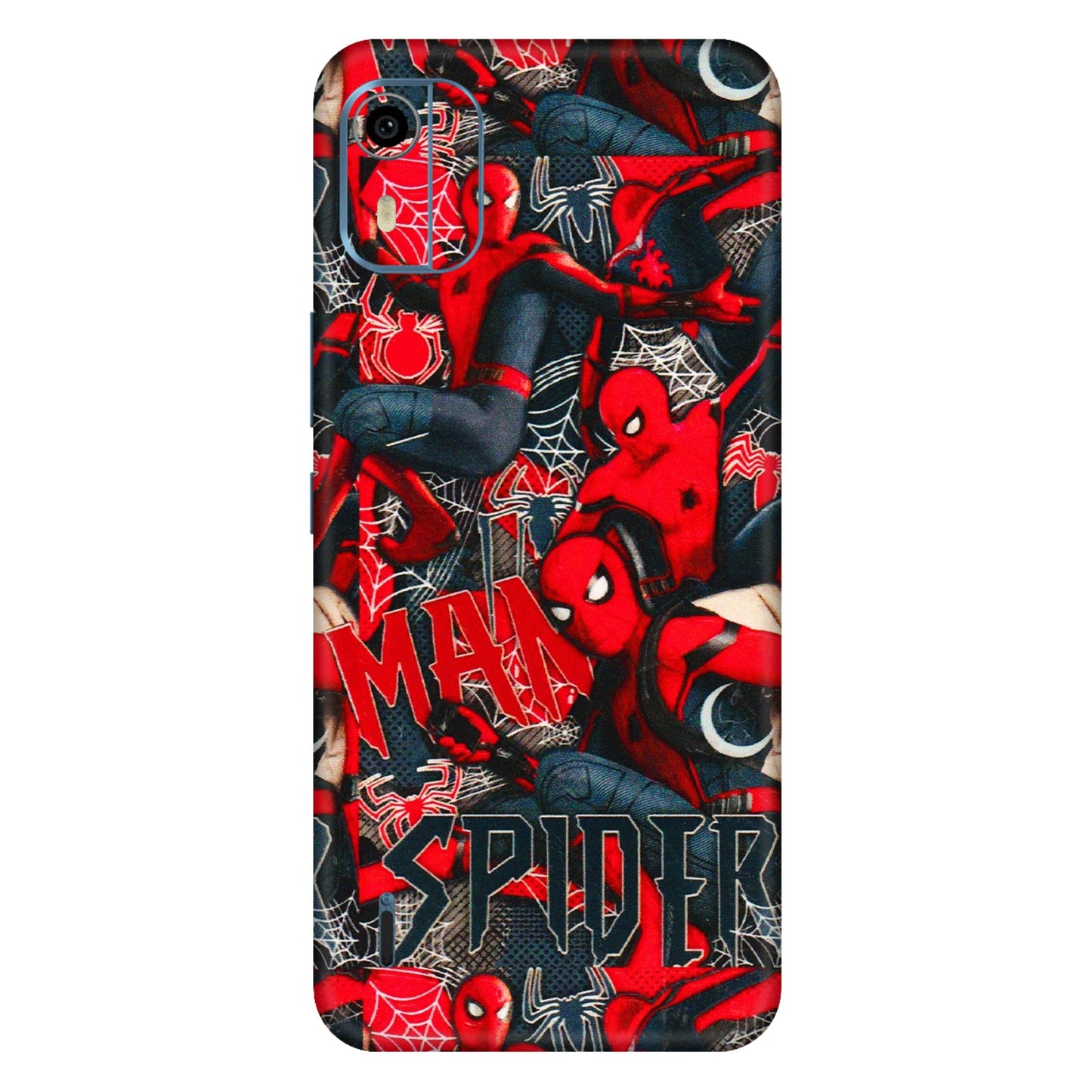 HMD NOKIA Phone Skins (All Models) - SpiderMan Cool - 3D Embossed Finish (L-188) HMD Nokia C12 Pro