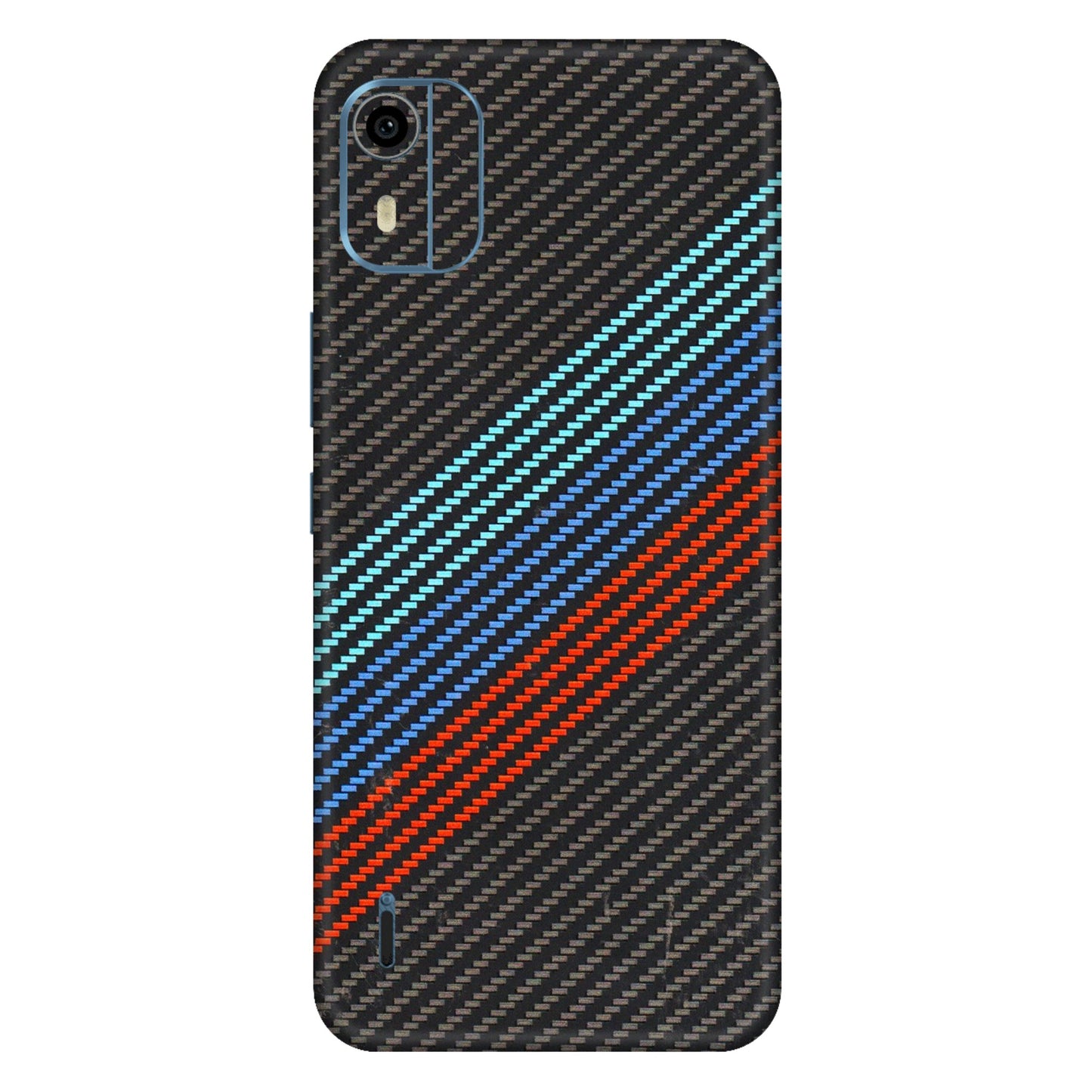HMD NOKIA Phone Skins (All Models) - Carbon BM - 3D Embossed Finish (L-302) HMD Nokia C12 Pro
