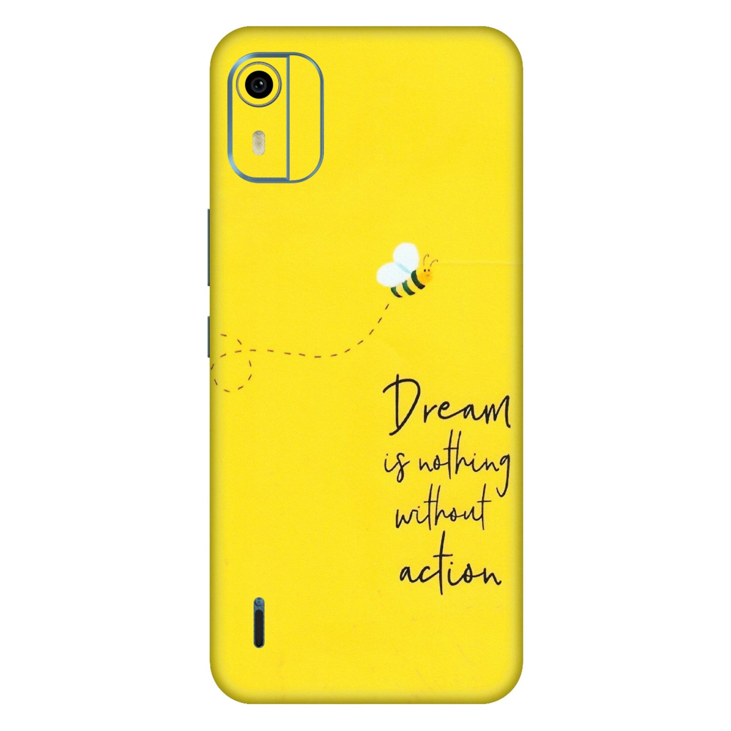 HMD NOKIA Phone Skins (All Models) - Dream Is Nothing Without Action - Matte Finish (M-138) HMD Nokia C12 Pro