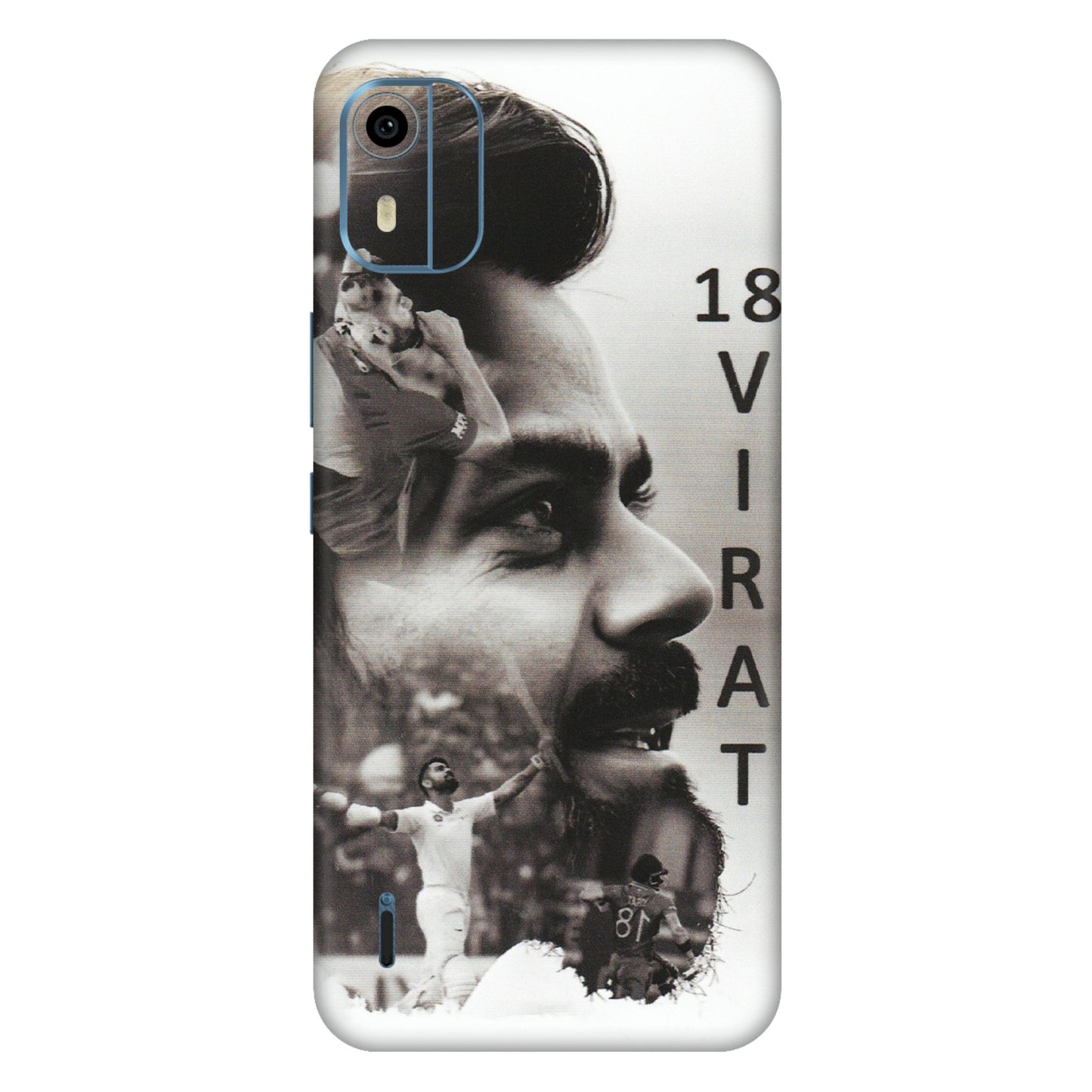 HMD NOKIA Phone Skins (All Models) - Virat Kohli Cricketer - Matte Finish (M-163) HMD Nokia C12 Pro