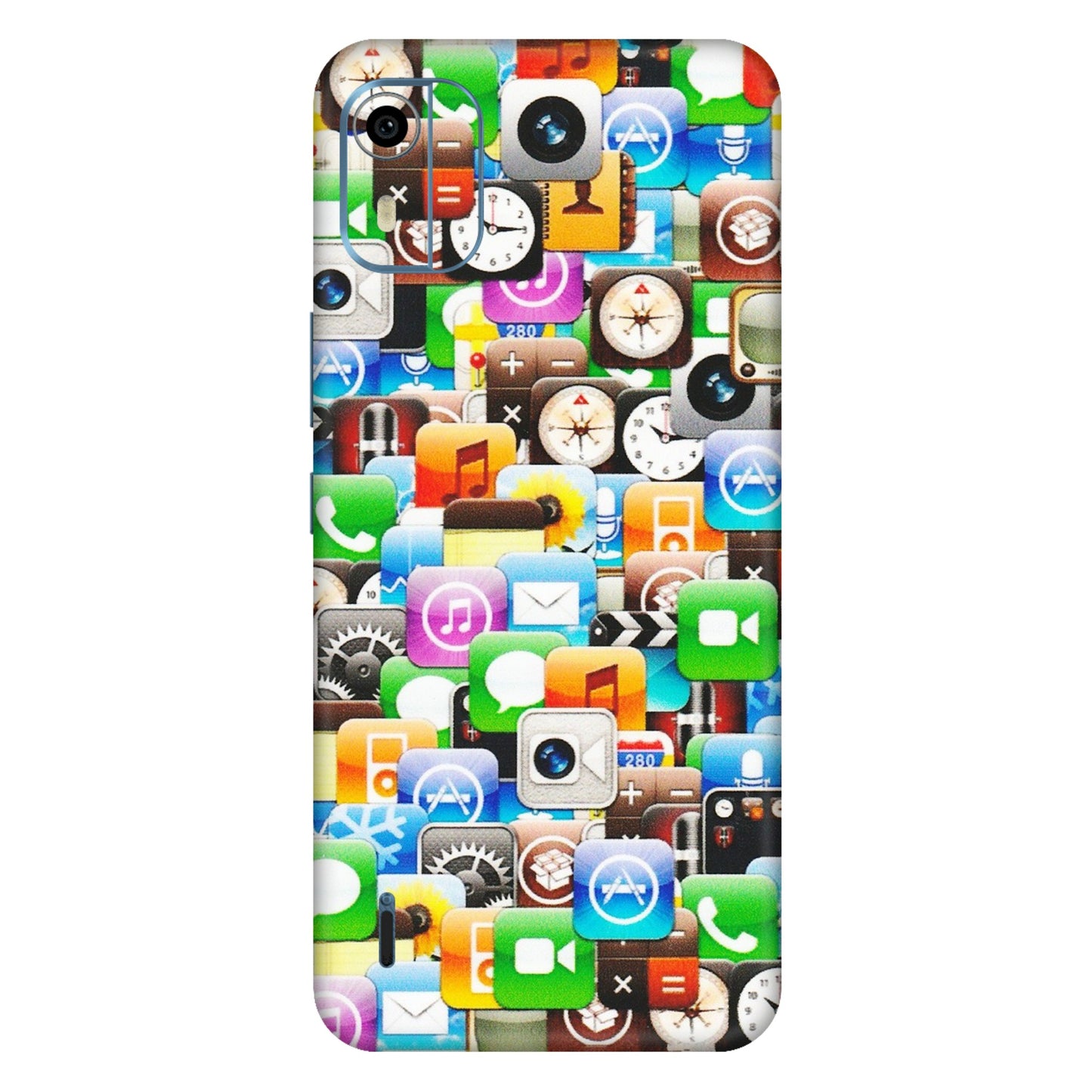 HMD NOKIA Phone Skins (All Models) - All Apple Icons - Matte Finish (M-93) HMD Nokia C12 Pro