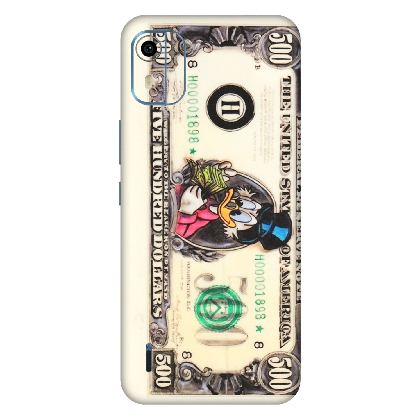 HMD NOKIA Phone Skins (All Models) - Five Hundred Dollar Duck - Transparent Finish (T-15) HMD Nokia C12 Pro