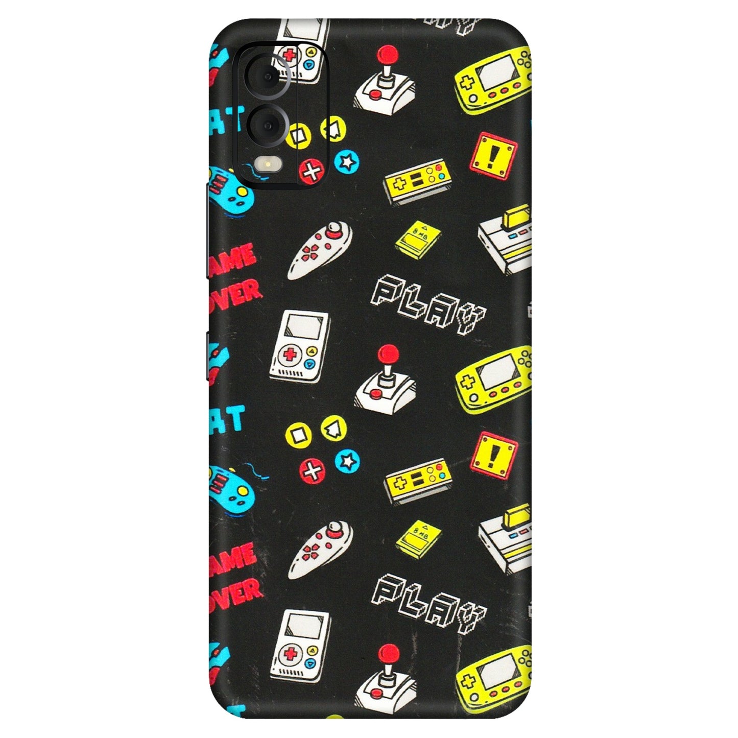 HMD NOKIA Phone Skins (All Models) - Gaming Doodles - 3D Embossed Finish (L-224) HMD Nokia C22
