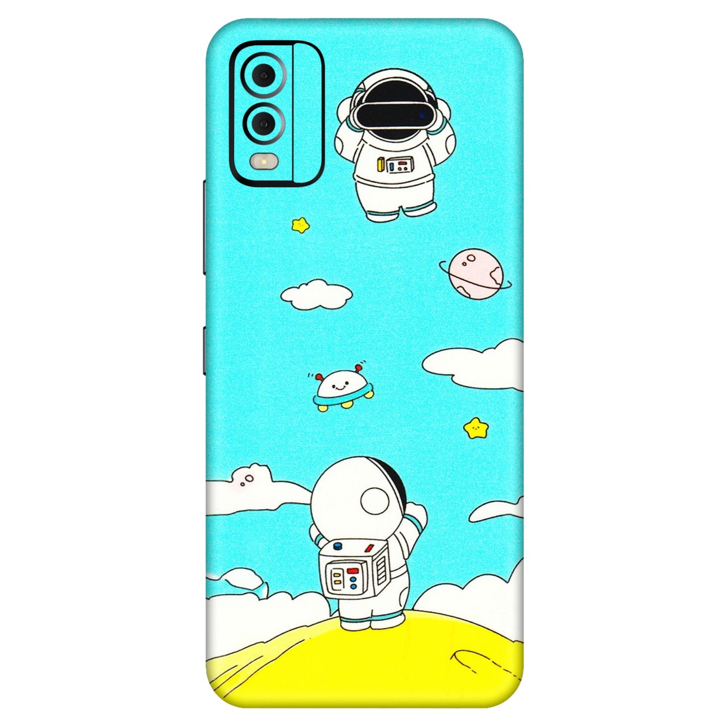 HMD NOKIA Phone Skins (All Models) - Blue Skies Astro Float - 3D Embossed Finish (L-230) HMD Nokia C22