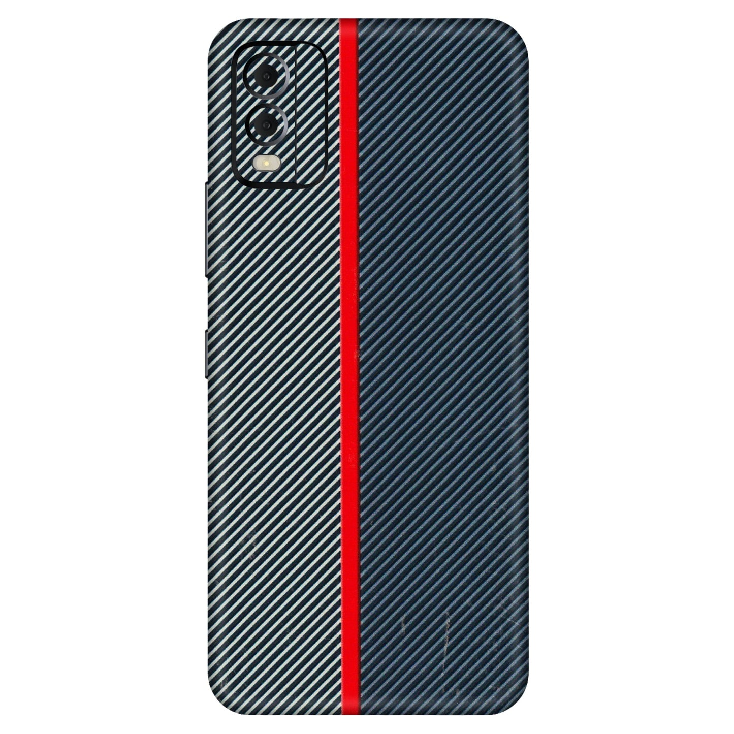 HMD NOKIA Phone Skins (All Models) - Blue Sober Lines - 3D Embossed Finish (L-305) HMD Nokia C22