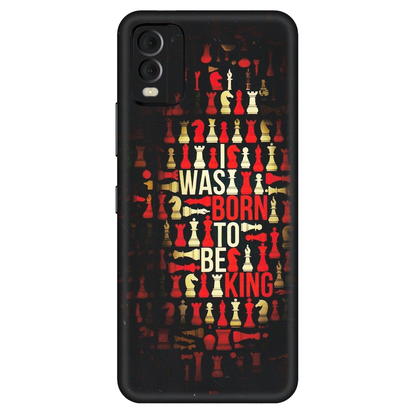 HMD NOKIA Phone Skins (All Models) - Born To Be King - Matte Finish (M-73) HMD Nokia C22