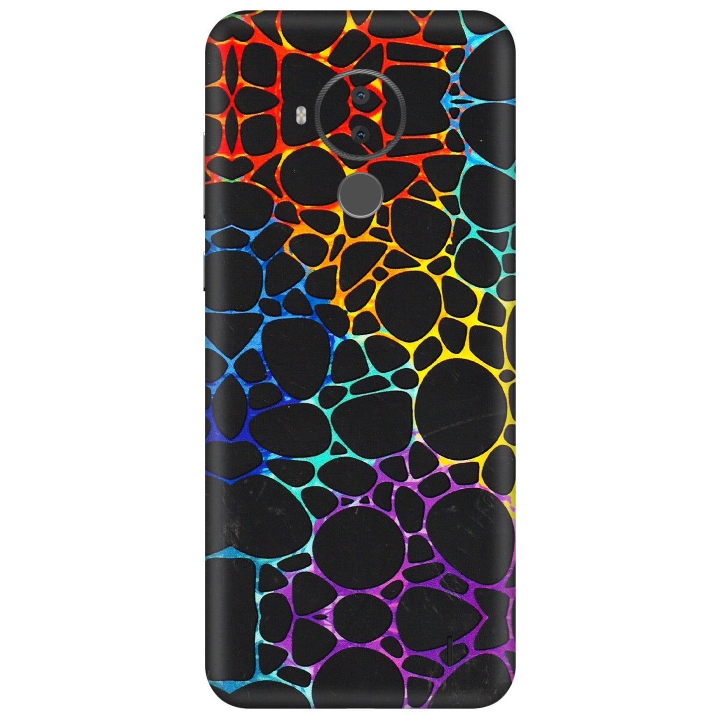 HMD NOKIA Phone Skins (All Models) - Abstract Art MultiColour - 3D Embossed Finish (L-133) HMD Nokia C30