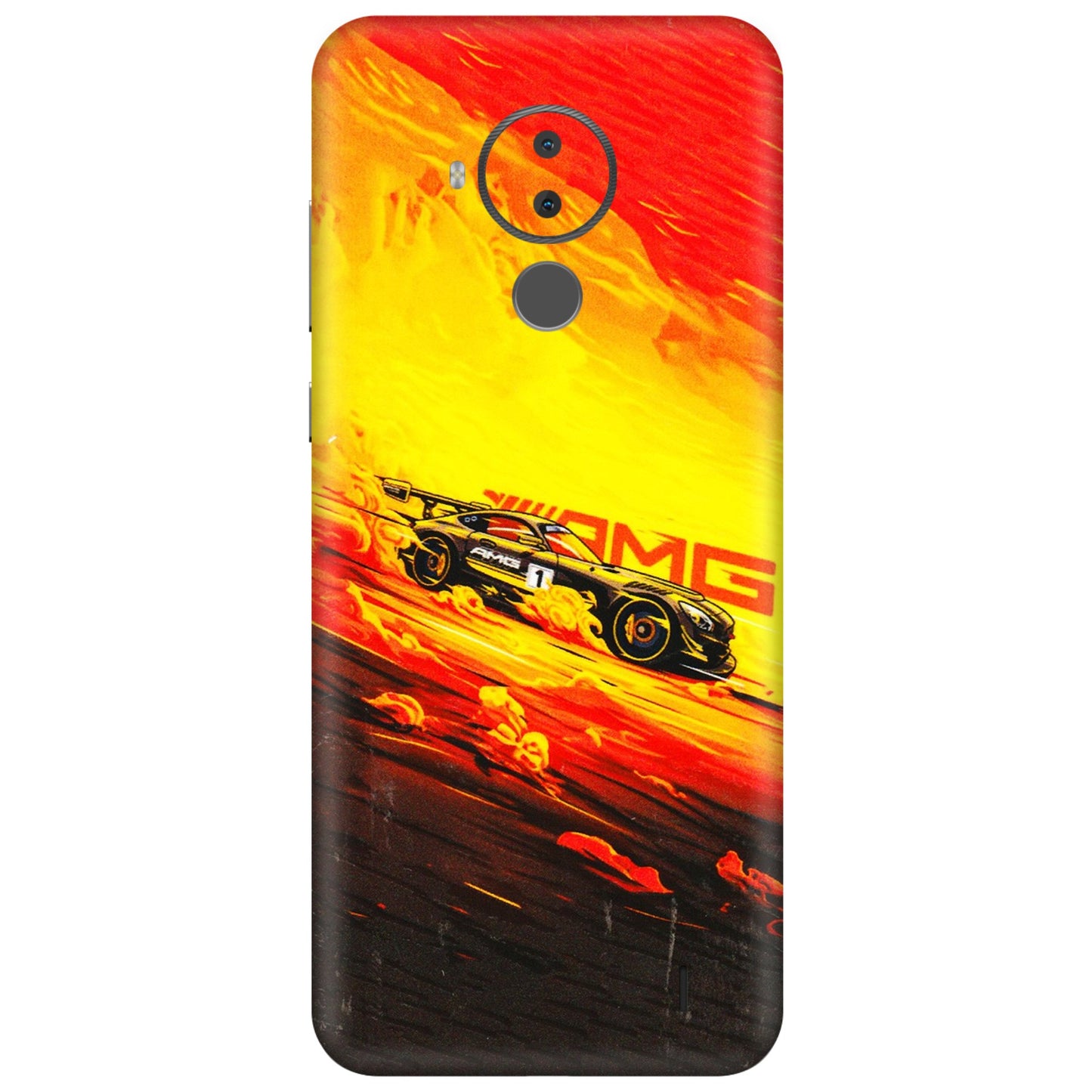 HMD NOKIA Phone Skins (All Models) - AMG Car Speed Cover - 3D Embossed Finish (L-256) HMD Nokia C30