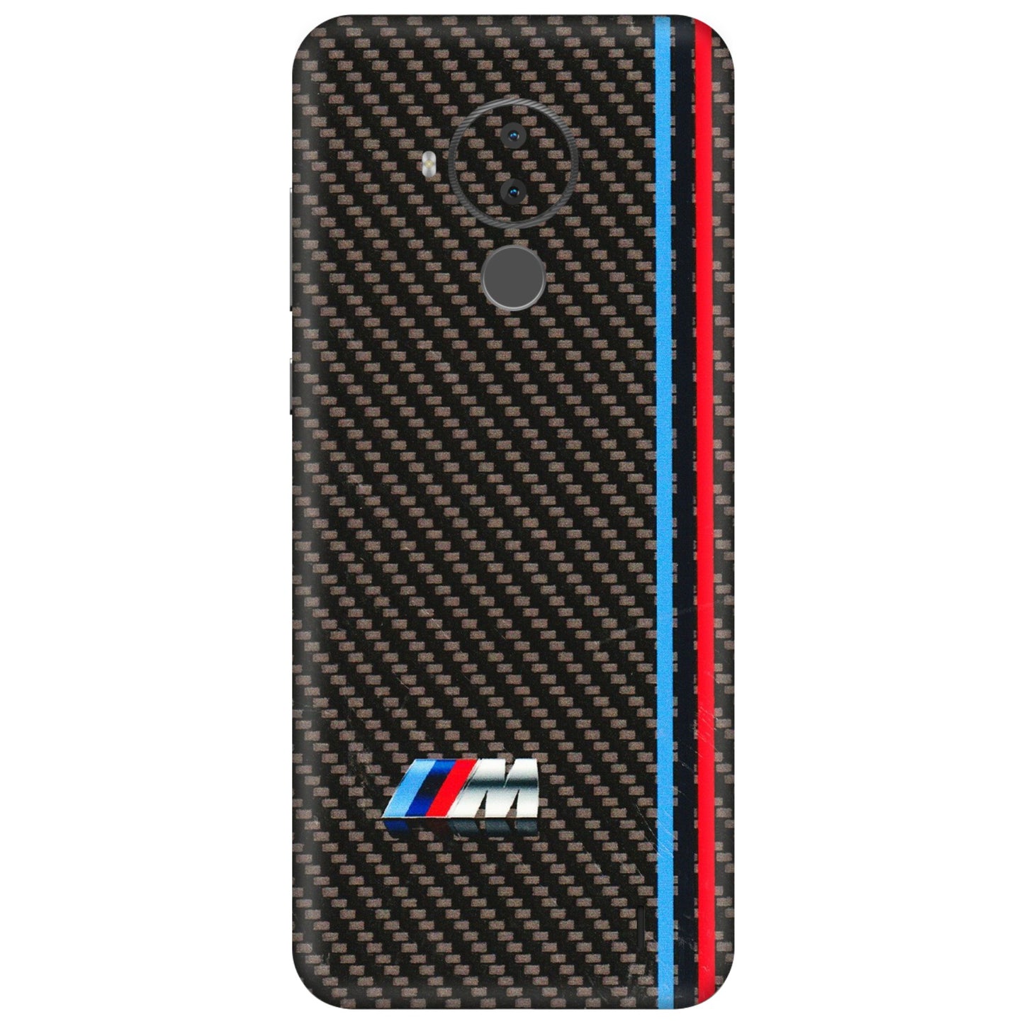 HMD NOKIA Phone Skins (All Models) - BM Carbon Fiber Feels - 3D Embossed Finish (L-38) HMD Nokia C30