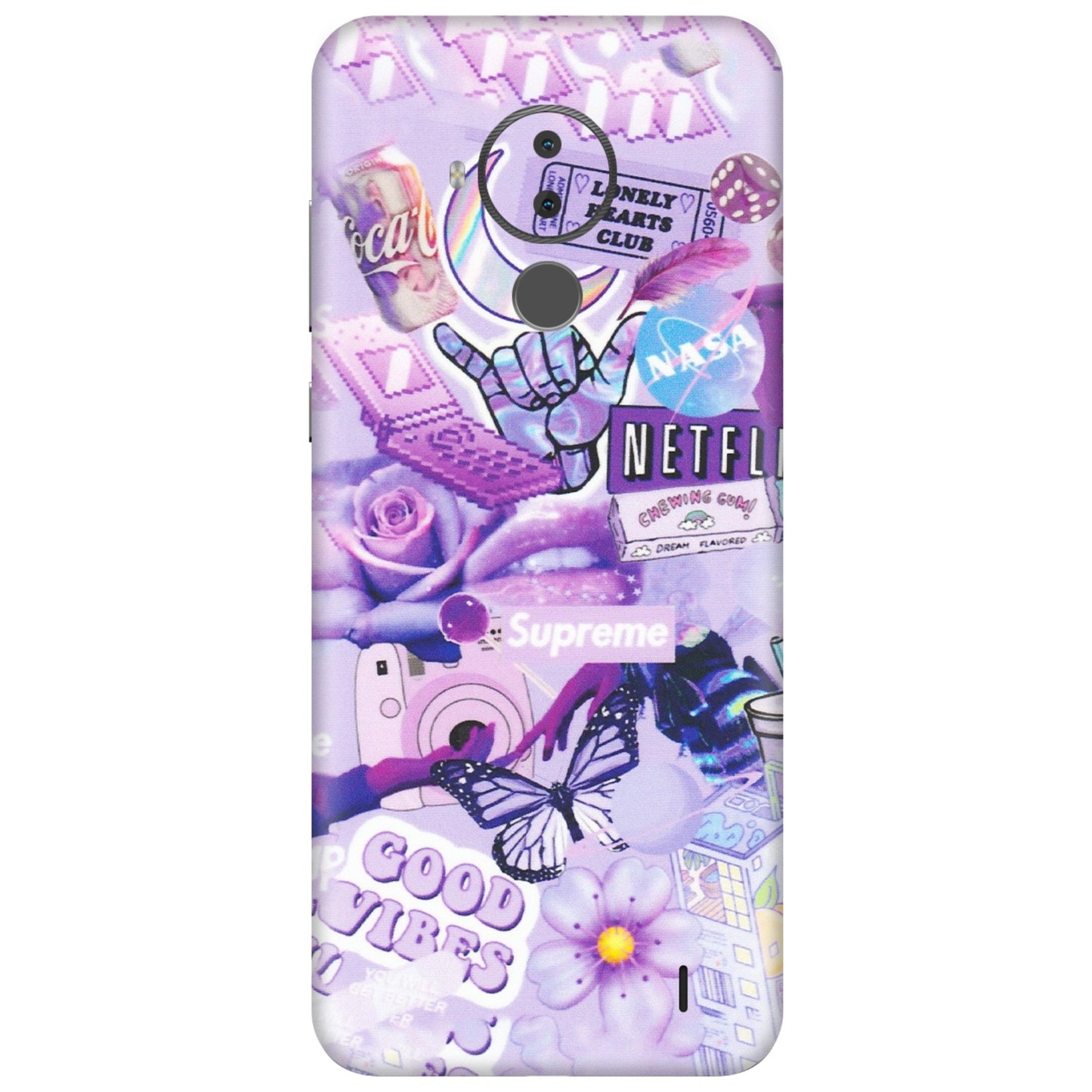 HMD NOKIA Phone Skins (All Models) - Supreme Purple Magic - Matte Finish (M-88) HMD Nokia C30