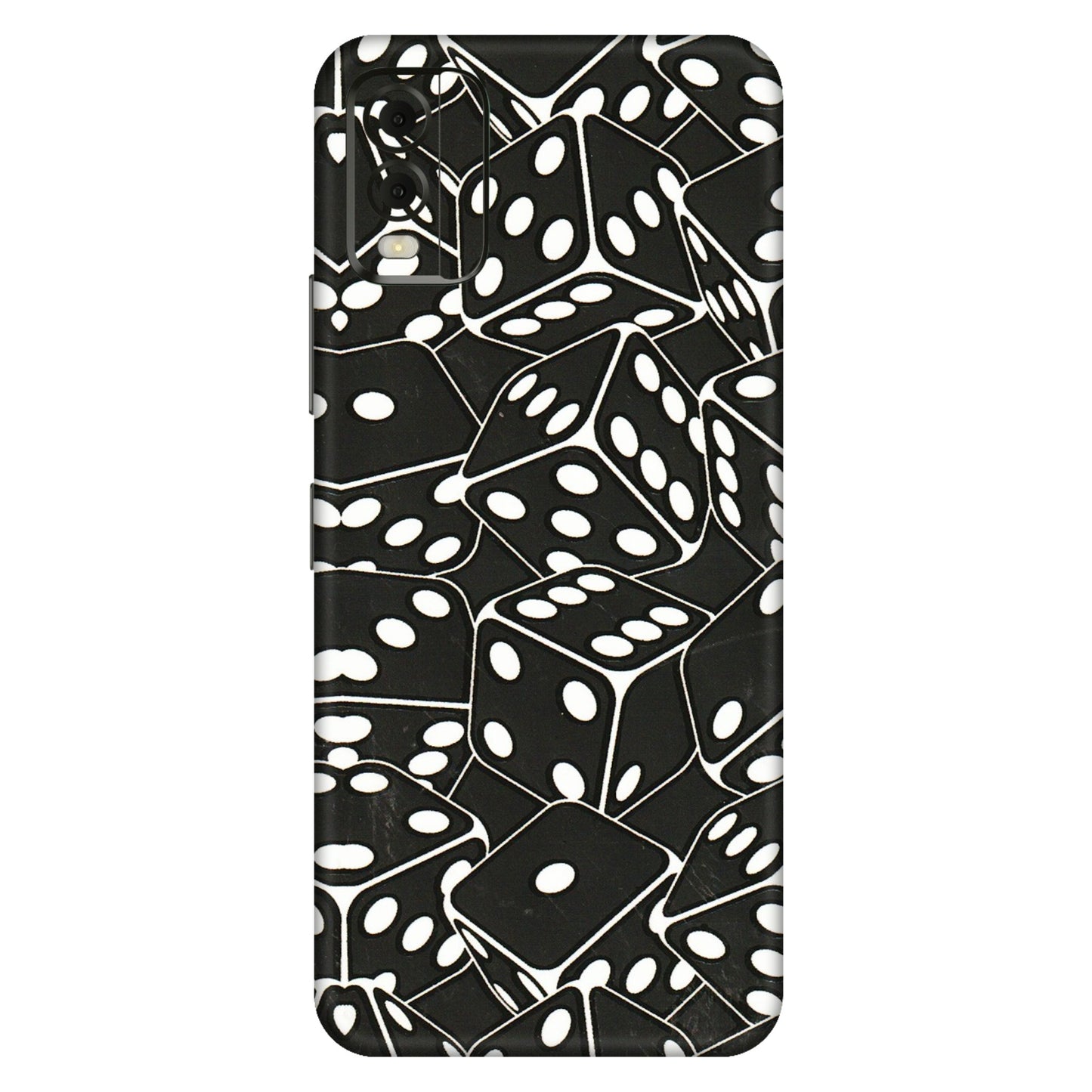 HMD NOKIA Phone Skins (All Models) - Big Black Dices - 3D Embossed Finish (L-106) HMD Nokia C32