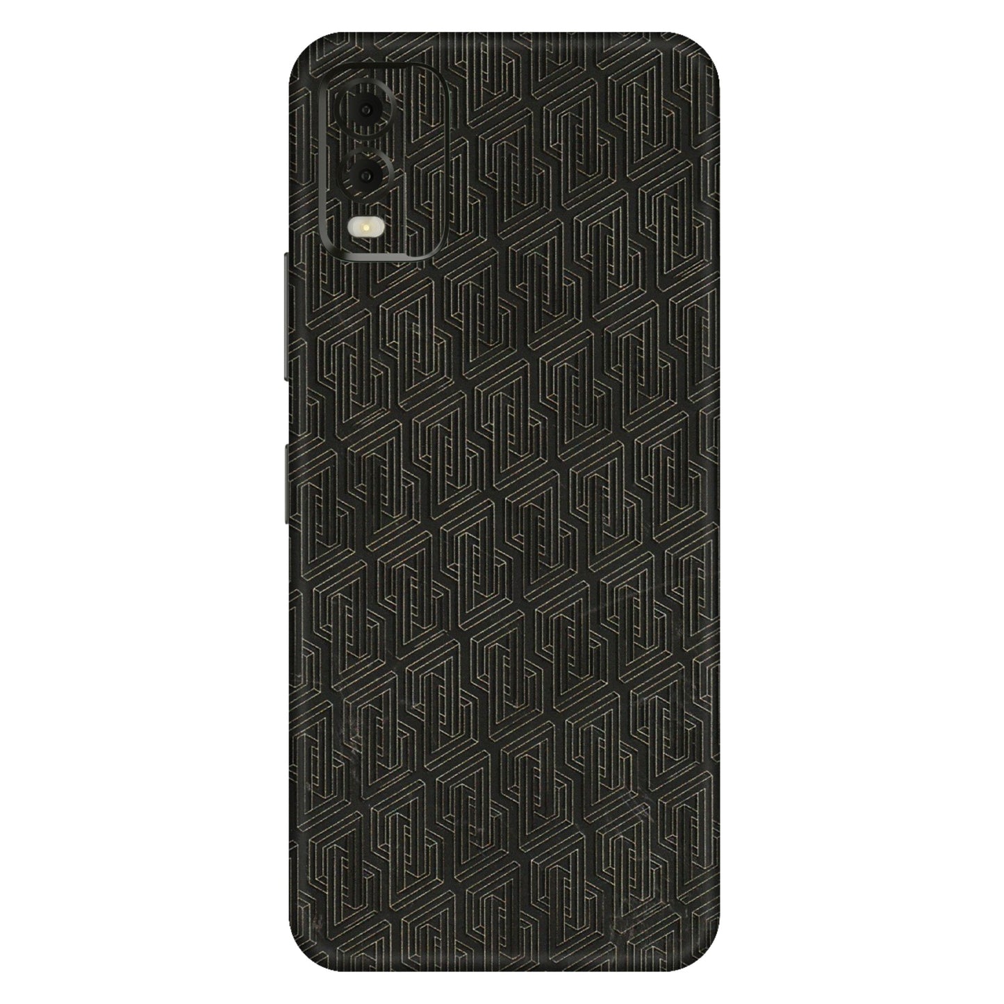 HMD NOKIA Phone Skins (All Models) - Black Abstract Pattern - 3D Embossed Finish (L-117) HMD Nokia C32