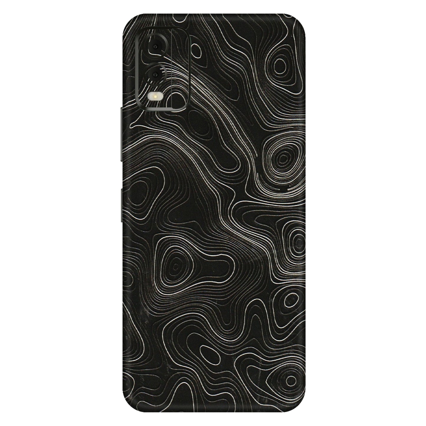HMD NOKIA Phone Skins (All Models) - Black Swirl - 3D Embossed Finish (L-196) HMD Nokia C32