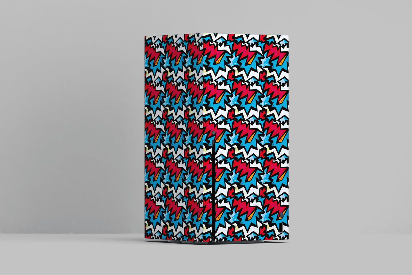 Xbox Series X Funky Zig Zag Red And Blue Matte Finish Skin