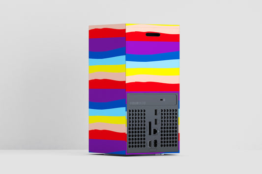 Xbox Series X Rainbow Wave Art Matte Finish Skin