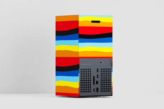 Xbox Series X Colourful Striped Matte Finish Skin