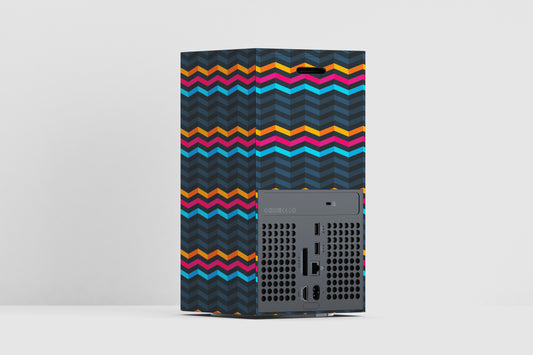 Xbox Series X Zig Zag Line Pattern Matte Finish Skin