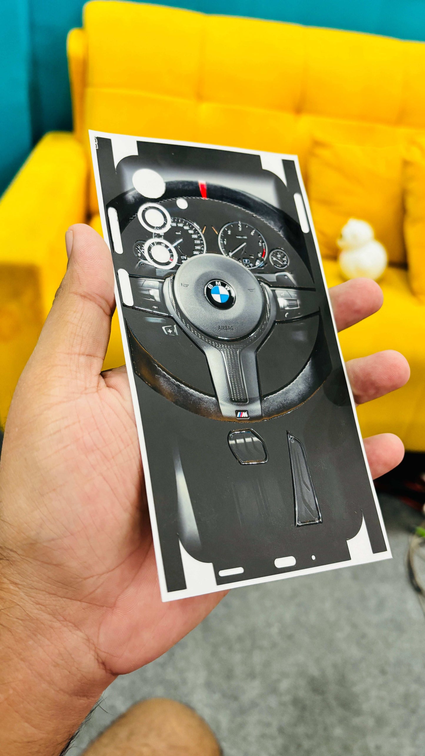 Car Lover BMW 3D Textured Latest Phone Skin