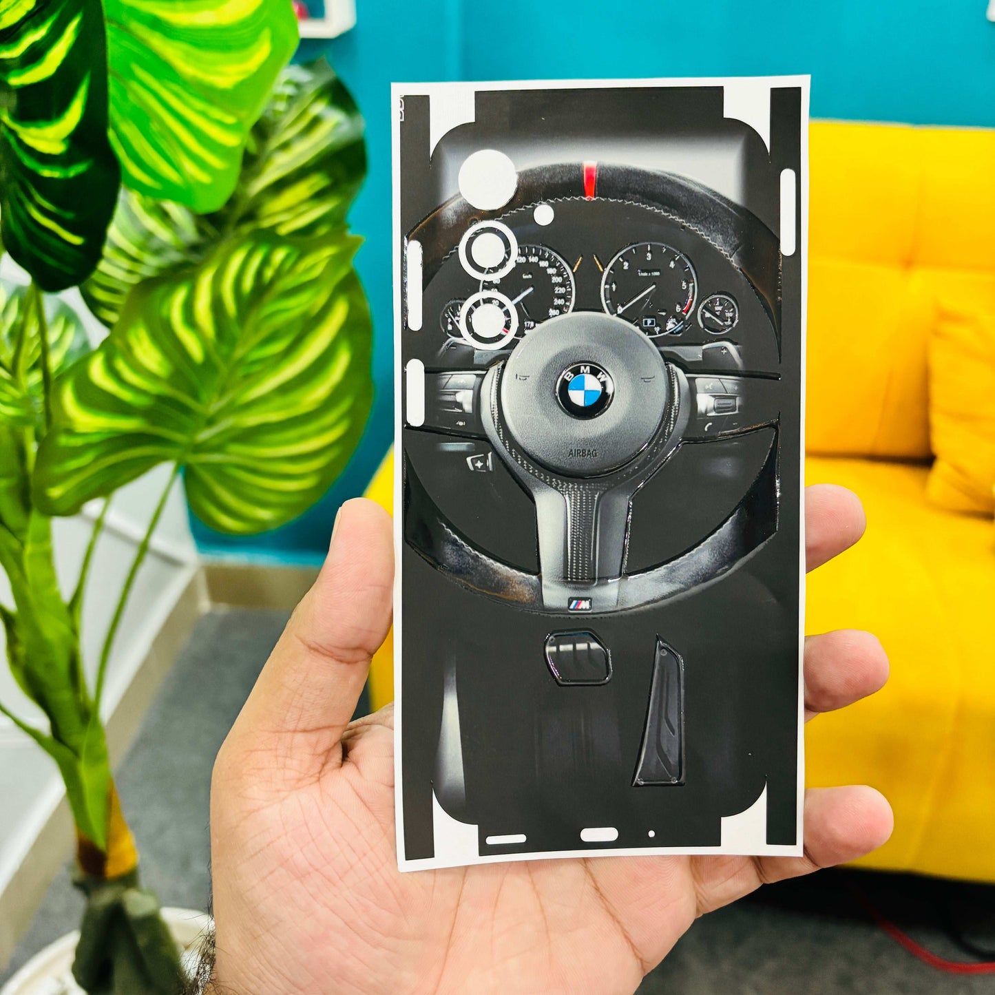 Car Lover BMW 3D Textured Latest Phone Skin