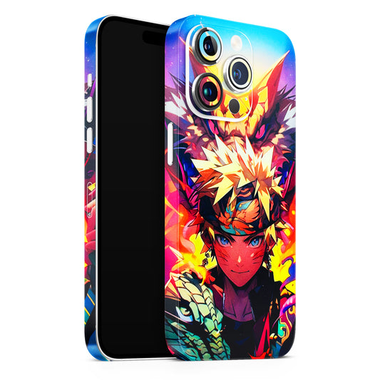 Angry Naruto Anime Matte Finish Phone Skin (M-148)