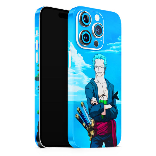 Cool Swordman Zoro Anime Matte Finish Phone Skin (M-143)
