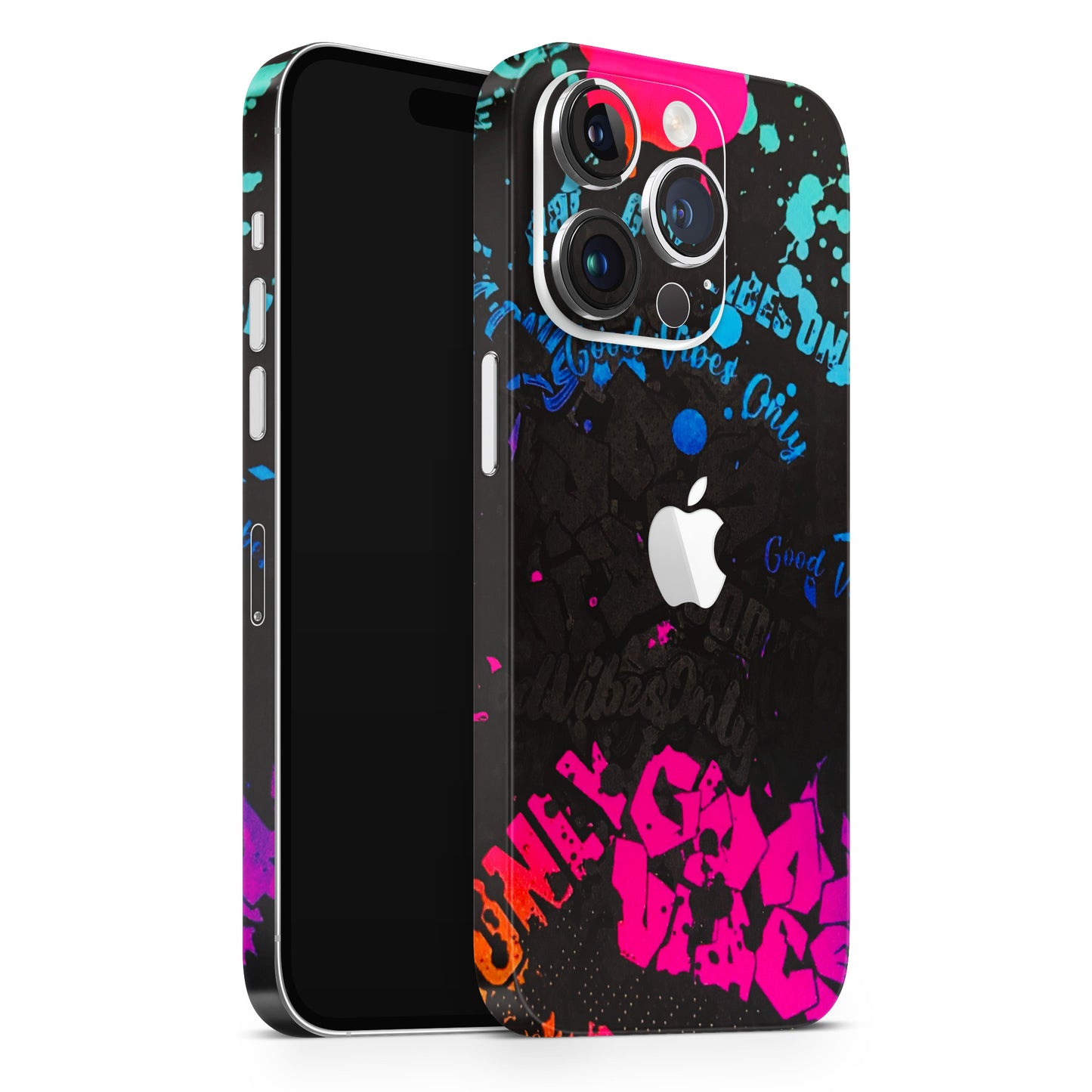 Majestic Black Vibes Matte Finish Phone Skin