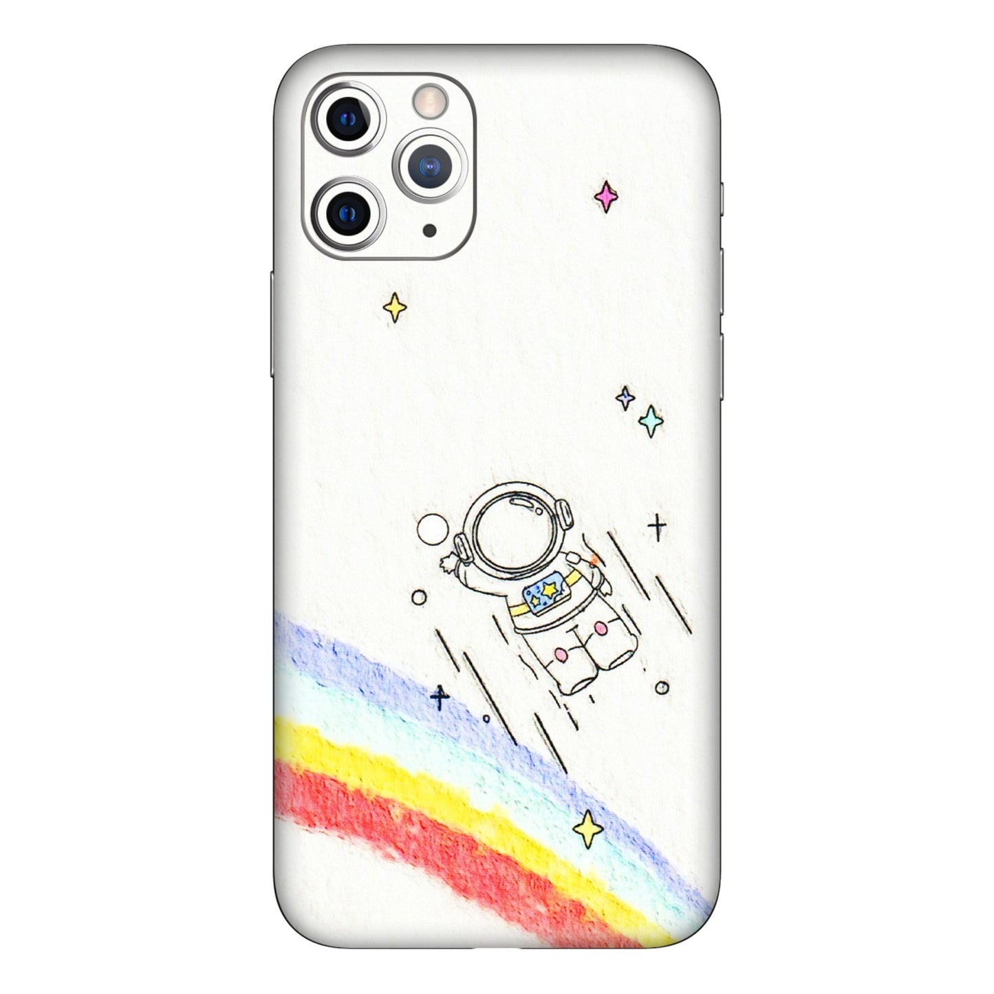 Apple iPhone Skins (All Models) - Milkyway Astronaut - 3D Embossed Finish (L-110) iPhone 11 Pro Max