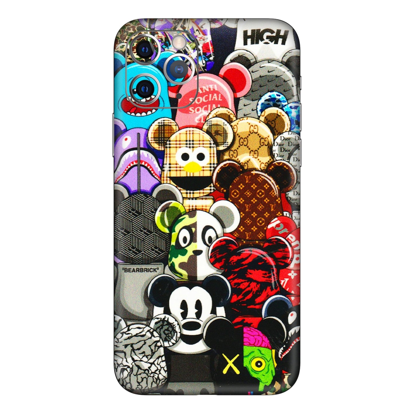 Apple iPhone Skins (All Models) - More Mickey Mouses - 3D Embossed Finish (L-118) iPhone 11 Pro Max