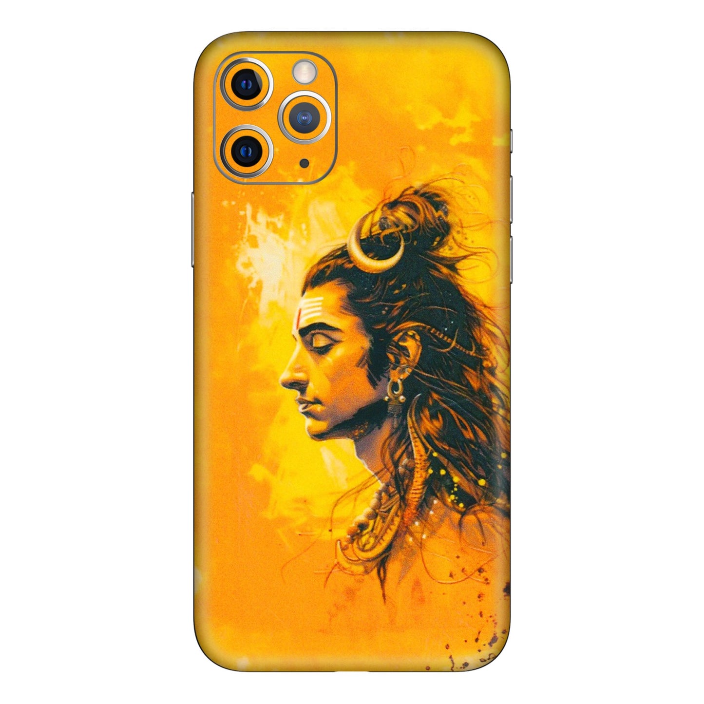 Apple iPhone Skins (All Models) - Shiv Shakti - 3D Embossed Finish (L-14) iPhone 11 Pro Max