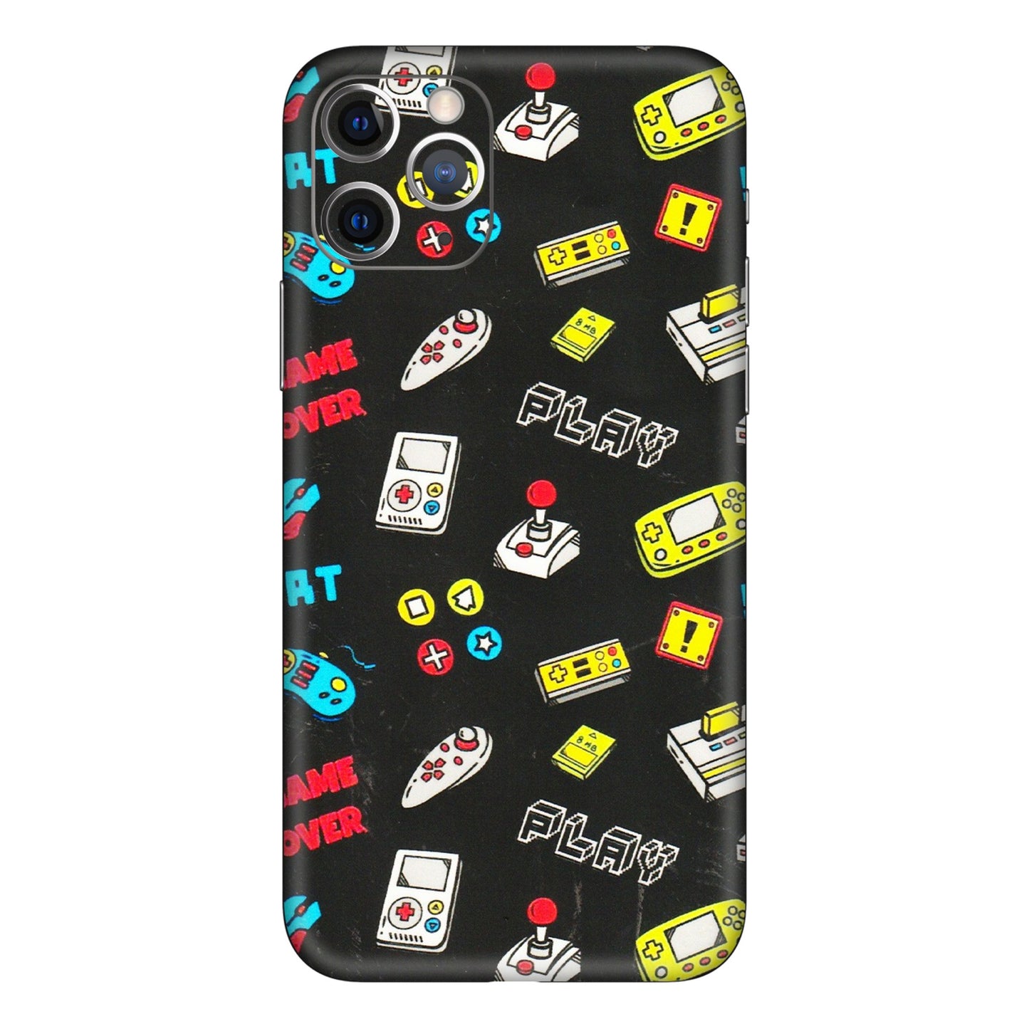 Apple iPhone Skins (All Models) - Gaming Doodles - 3D Embossed Finish (L-224) iPhone 11 Pro Max