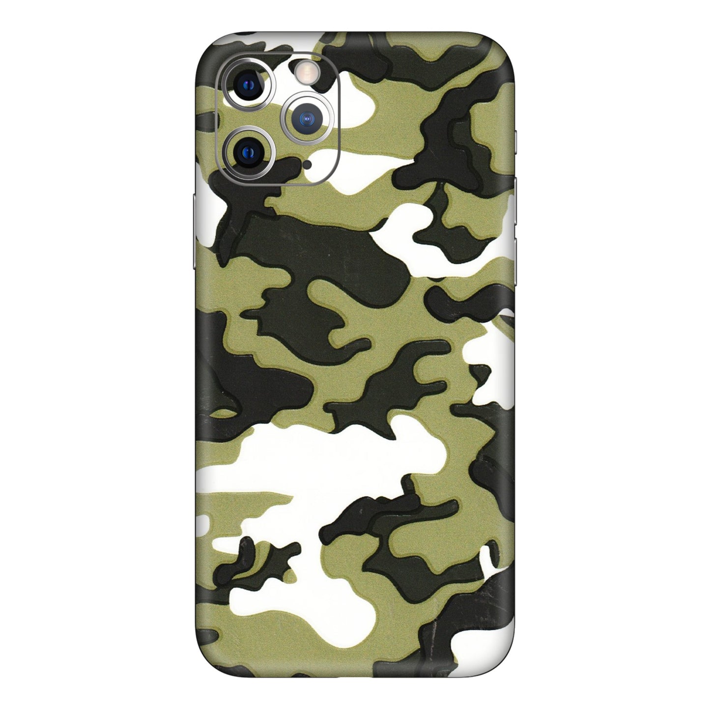 Apple iPhone Skins (All Models) - Camouflages White And Green - 3D Embossed Finish (L-243) iPhone 11 Pro Max