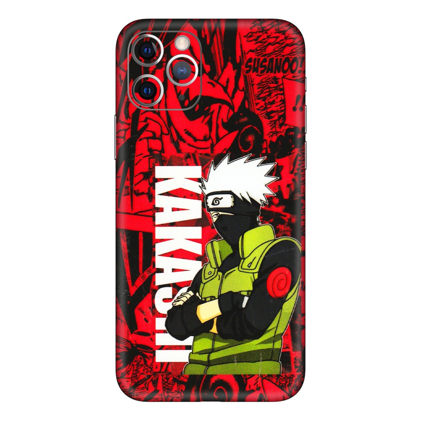 Apple iPhone Skins (All Models) - Kakashi Red Anime - 3D Embossed Finish (L-251) iPhone 11 Pro Max