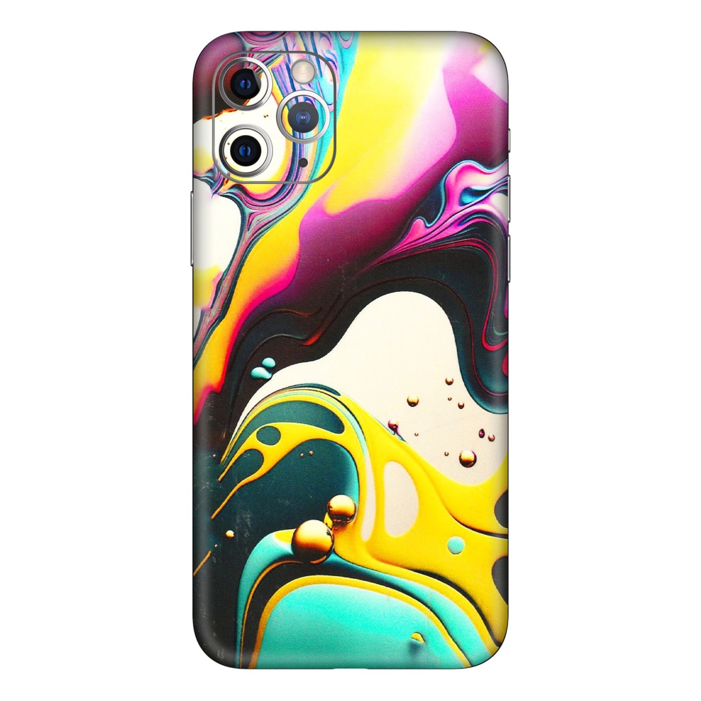 Apple iPhone Skins (All Models) - Multicolor Abstract pattern - 3D Embossed Finish (L-254) iPhone 11 Pro Max